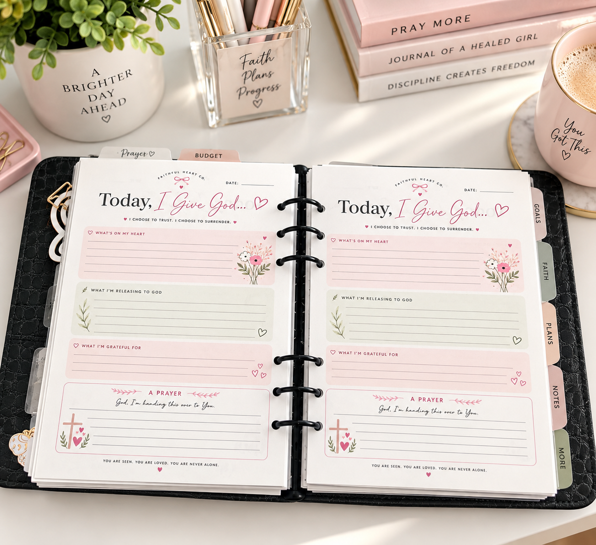 Today I Give God - Journal Pages