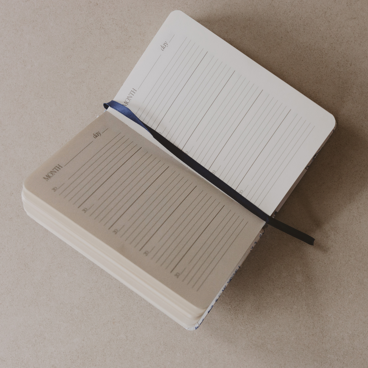 One Line A Day Journal | Blue Pattern