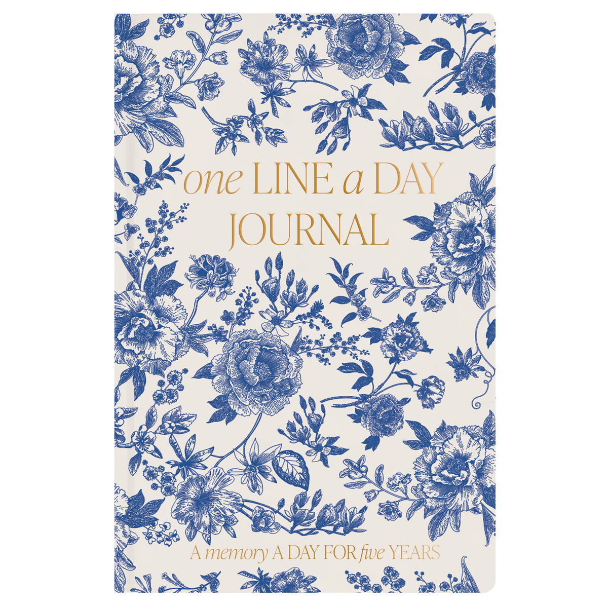 One Line A Day Journal | Blue Pattern